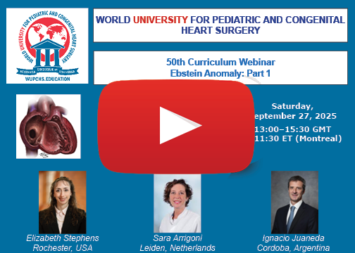 Title slide for webinar recording "Ebstein Anomaly: Part 1"