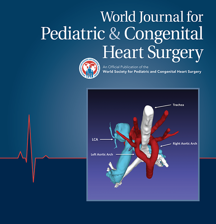 Cover image of Vol 15, issue 4 of the World Journal for Pediatric and Congenital Heart Surgery