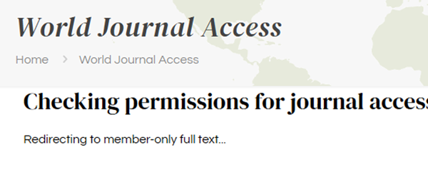 WJPCHS membership check redirect page